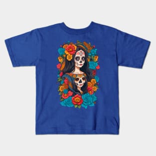 Sugar Skull Halloween Kids T-Shirt